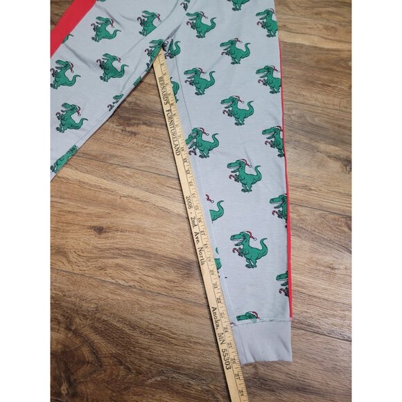 LULAROE Women's XS Gray Green T Rex Christmas Jogger Pants Lounge Comfy - Picture 8 of 10